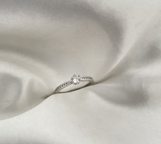 Anel Solitário Hexa