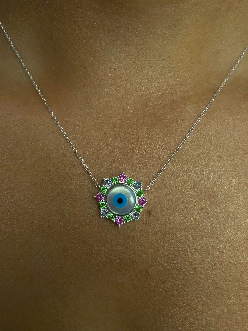 Colar Olho Grego prata 925