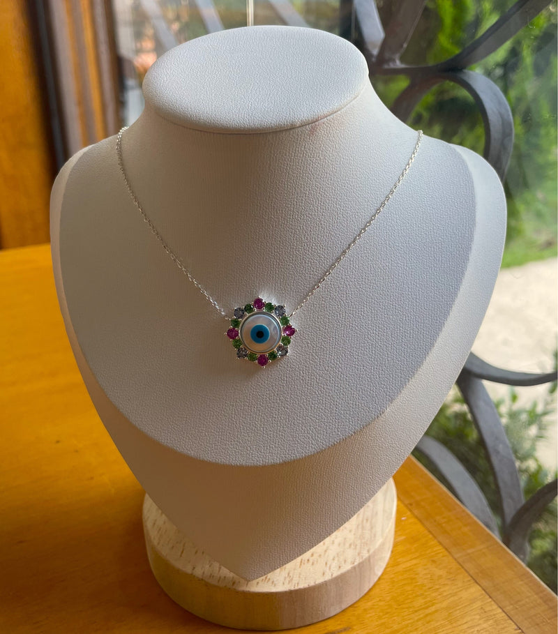 Colar Olho Grego prata 925