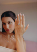 Anel Prata Solitário Virgínia 12mm