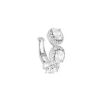 Piercing Fake Cravejado Cristal em Prata 925