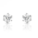 Conjunto 4 brincos ponto de luz prata 925