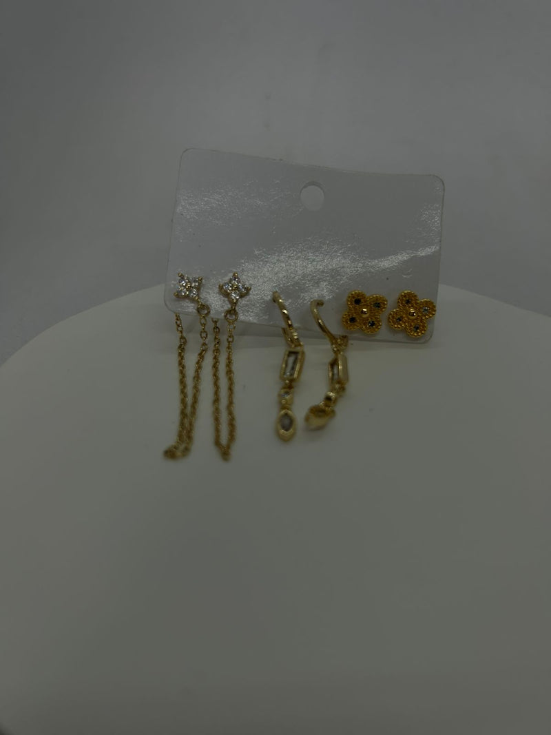 Conjunto/ Kit Trio de Brincos