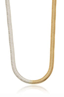 Colar fita em malha dois banhos