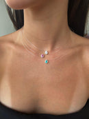 COLAR PONTO DE LUZ ROSA