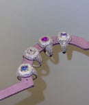 Anel Prata Dedinho Celebrating Lavanda