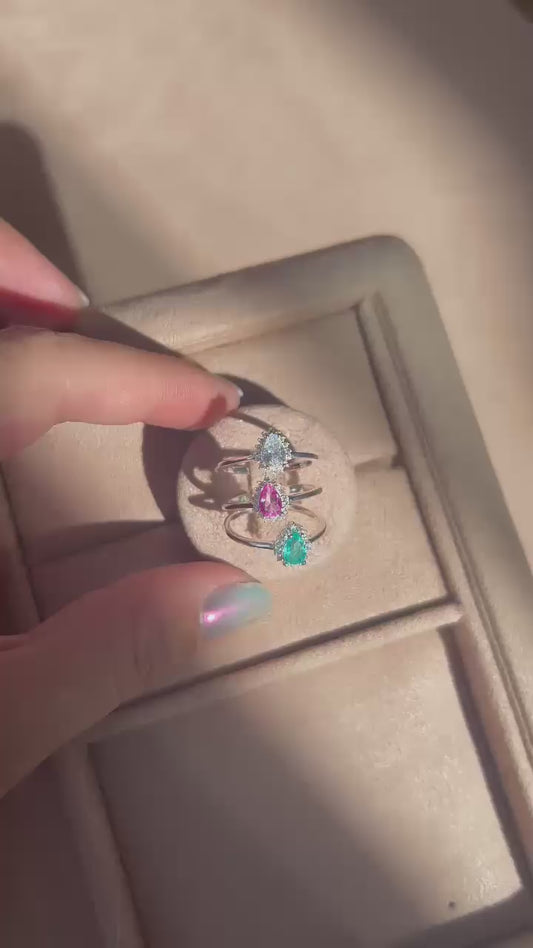 Aneis em prata 925- ponto de luz